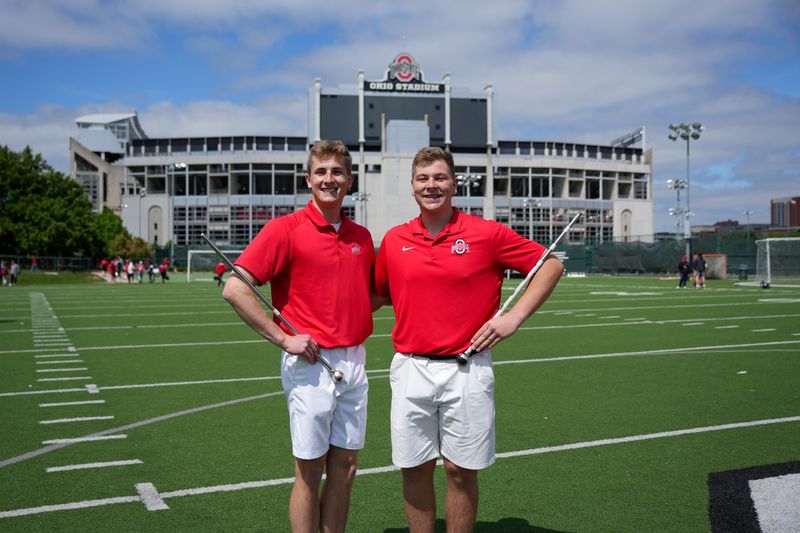 Ben Fox, an Ohio State University rising sophomore studying mechanical engineering, will serve as The Best Damn Band in the Land's 67th drum major. Jacob Snyder, a rising sophomore majoring in zoology, was selected as the assistant drum major.