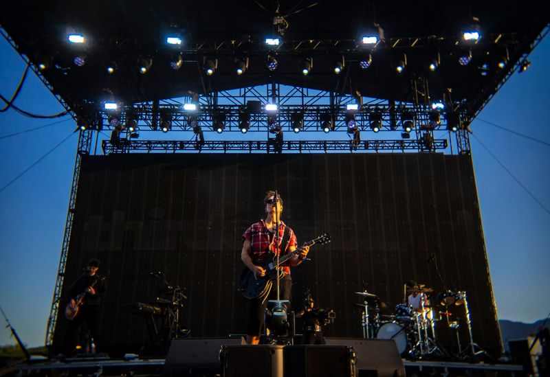 Third Eye Blind lead singer and guitarist Stephan Jenkins performs on the Mustang Stage during Stagecoach Music Festival in Indio, Calif., Sunday, April 26, 2026.