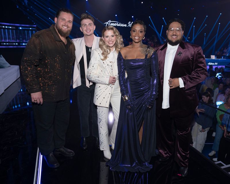 AMERICAN IDOL - “914 (Celebrating Taylor Swift on American Idol)” - The Top 7 celebrate Taylor Swift’s chart-topping hits and defining eras as America votes live to reveal the Top 5. Plus, a salute to California’s biggest artists. MONDAY, APRIL 27 (8:00-10:00 p.m. EDT) on ABC. (Disney/Eric McCandless) 
CHRIS TUNGSETH, BRADEN RUMFELT, HANNAH HARPER, KEYLA RICHARDSON, JORDAN MCCULLOUGH