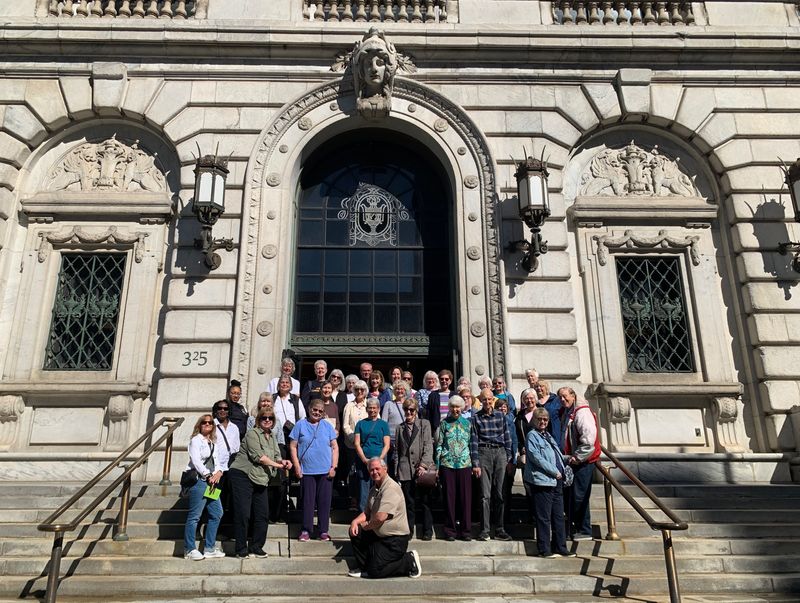 The Wooster Friends of the Library recently sponsored a bus trip to the Cleveland Public Library.