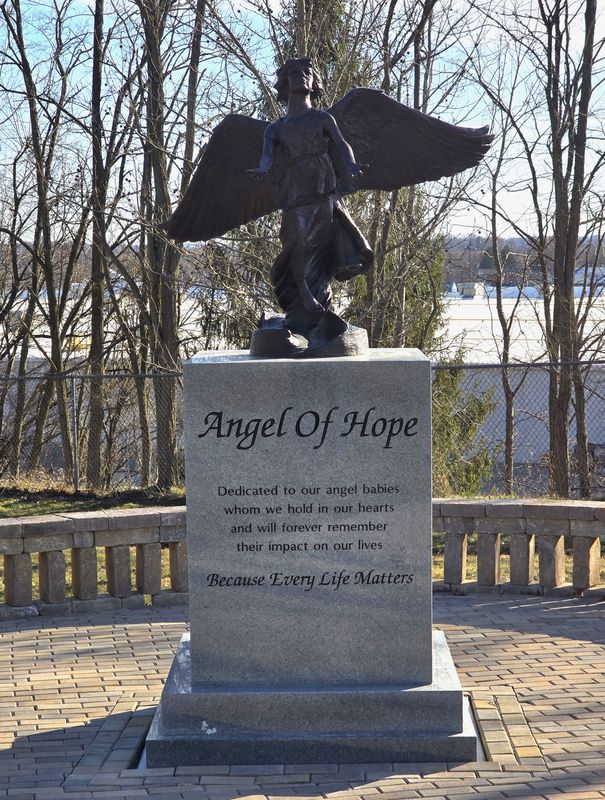 The Angel of Hope, located in Miles' Mission Memorial Park on Military Road, allows mothers, fathers and families to peacefully remember and grieve child loss.