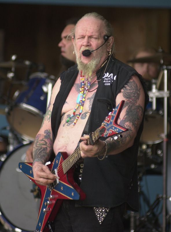 St. Clairsville, OH, USA; Singer David Allen Coe performs at the Country Music Festival in St. Clairsville, Ohio. Photo by Lee Kennedy/ZUMA Press.