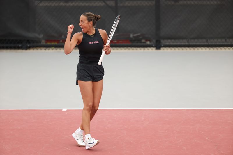 Teah Chavez won her singles match, but the Ohio State women's tennis team lost to Auburn 4-1 in the 2026 NCAA Tournament semifinals.