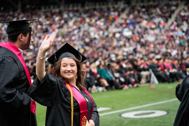 The University of Cincinnati celebrates its 2026 commencement at Nippert Stadium on Friday, May 1.