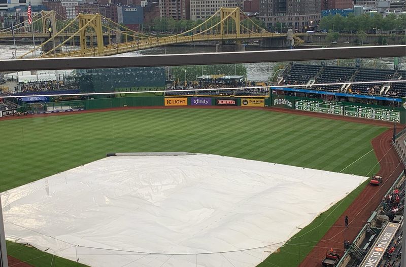 The Cincinnati Reds series opener in Pittsburgh Friday, May 1, has been delayed by rain.
