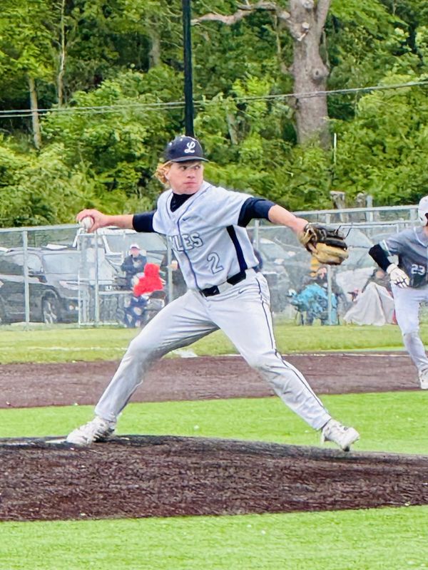 Lancaster senior pitcher Carson Miller went seven innings in a 3-2 Ohio Capital Conference-Buckeye Division win over Pickerington Central May 1, 2026.