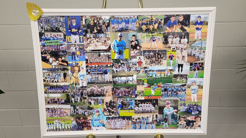 A full baseball collage of Wooster's Maddox Graser.