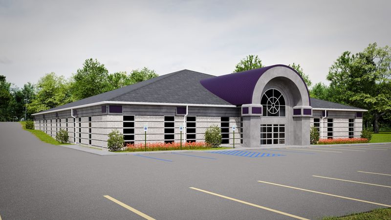 University of Mount Union has acquired a building on East Simpson Street in Alliance to use for its doctorate of physical therapy and master of occupational therapy programs. This is an artist's rendering of what one side of the building will look like when it opens.