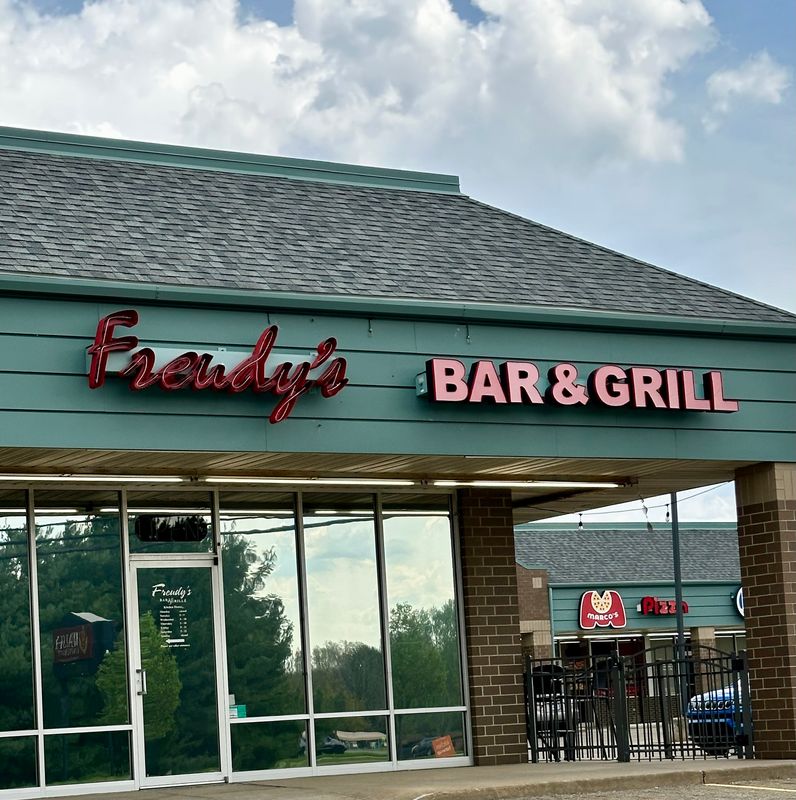 Freudy's Bar & Grille is adjacent to its sister restaurant, Samantha's, in Plain Township. April 24, 2026.