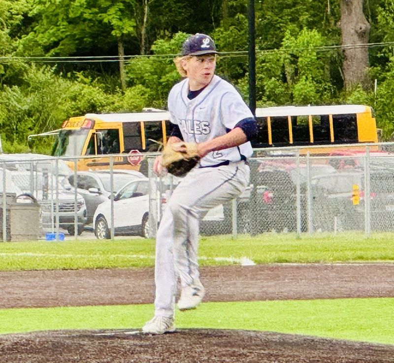 Lancaster senior Carson Miller tossed a complete-game no-hitter and finished with 12 strikeouts in a 7-0 Ohio Capital Conference-Buckeye Division win over Canal Winchester on May 8, 2026.