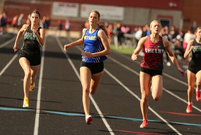 Ontario's Audrey Mahon competed in the Mid-Ohio Athletic Conference Track and Field Championships on Thursday, May 14, 2026.