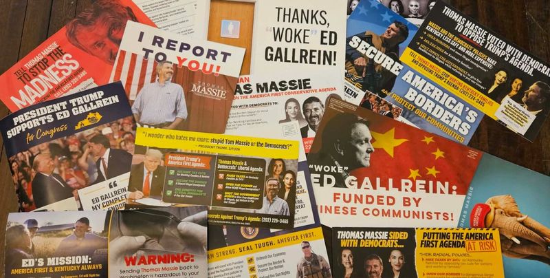 Enquirer reporter Jolene Almendarez has recieved 15 ads in 14 days about the race between U.S. Rep. Thomas Massie and Trump-backed Republican challenger Ed Gallrein.