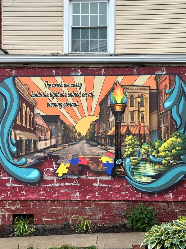 The Canal Fulton community has dedicated a mural -- and created the Tarrah's Torch Foundation -- to honor the memory of community activist Tarrah Hale.