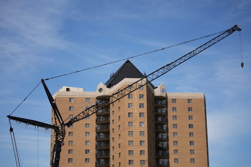Demolition has begun on the Latitude Five25 towers in Columbus on May 18, 2026. The pyramid atop the western tower has been removed.