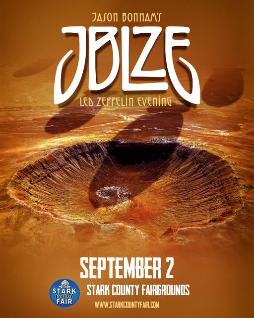 Jason Bonham's Led Zeppelin Evening concert will be Sept. 2 at the Stark County Fairgrounds. Bonham is the son of late Led Zeppelin drummer John Bonham.