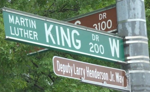 A street in Clifton was renamed to Deputy Larry Henderson Jr. Way one year after the deputy was struck and killed by a vehicle in May 2025.