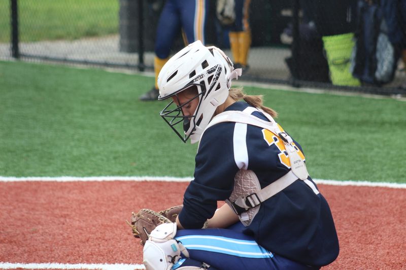 Hillsdale catcher Aurora Martin. Hillsdale defeated Hanoverton United 10-2 on Wednesday evening in the Division VI district final at Triway High School.