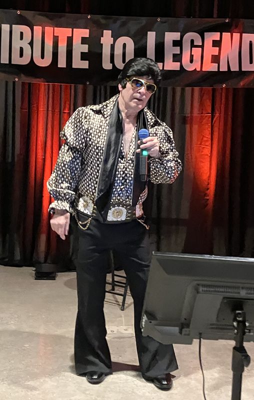 Tony Robles will perform as Elvis in the “Tribute to Legends Dinner Theater” in Fremont which supports the National Multiple Sclerosis Society.