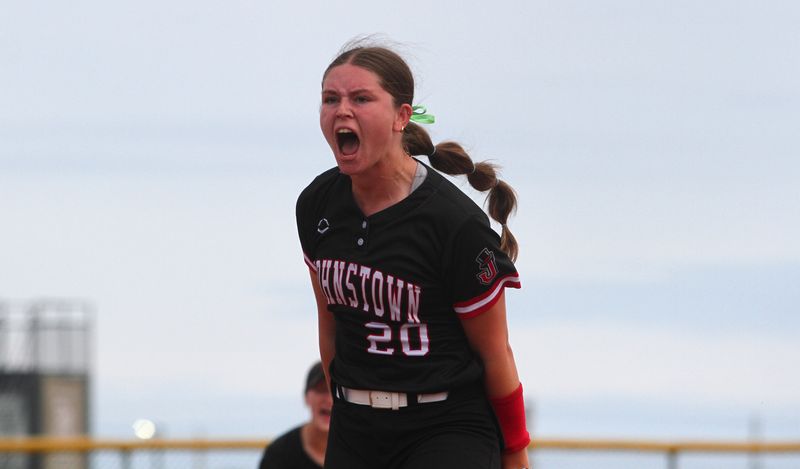 Johnstown's Lucia Kuhn homered and struck out six as the Johnnies routed Paulding 14-3 in a Division V, Region 18 semifinal May 27.