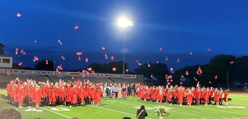 A graduation ceremony for Minerva High School Class of 2026 took place May 14 at Dr. Robert H. Hines Stadium.