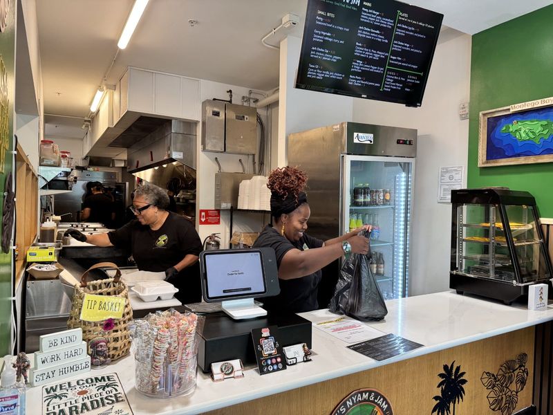 The inside of Jay's Nyam & Jam, at Findlay Market.
