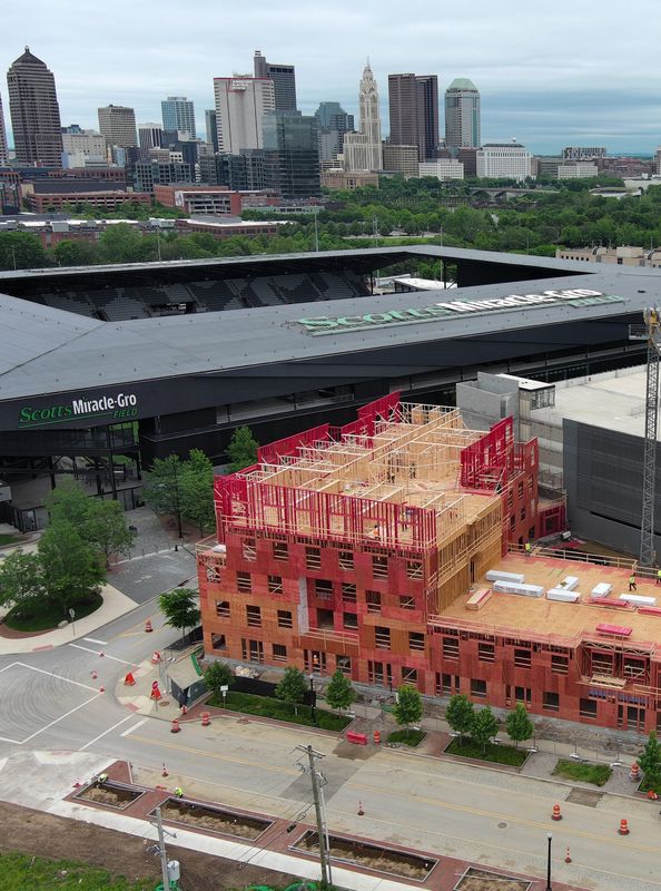 The Astor Park development around Scotts MiracleGro Field on May 22, 2026.