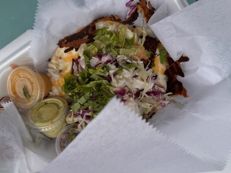 The fried chicken taco from Alley Baby, at Taste of Cincinnati.