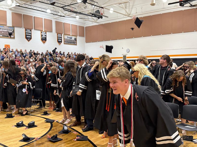 Amanda-Clearcreek High School held its graduation ceremony on May 22, 2026, in front of a packed gymnasium crowd.