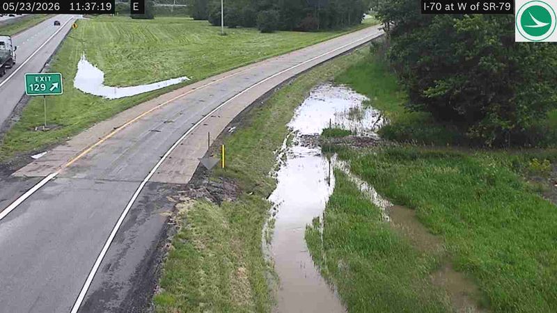 The National Weather Service in Wilmington issued a flood warning for the South Fork Licking River near Buckeye Lake and Interstate 70/State Route 79 in Licking County. Floodwaters from the river can cover the exit ramp from I-70 East to Route 79.