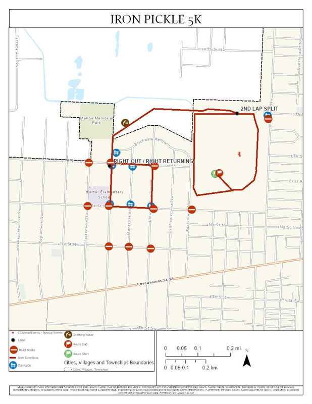 Road closures and parking bans are scheduled for Canton's May 30 Iron Pickle race.