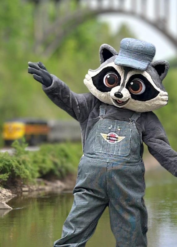 The Cuyahoga Valley Scenic Railroad has a new mascot named Trax.