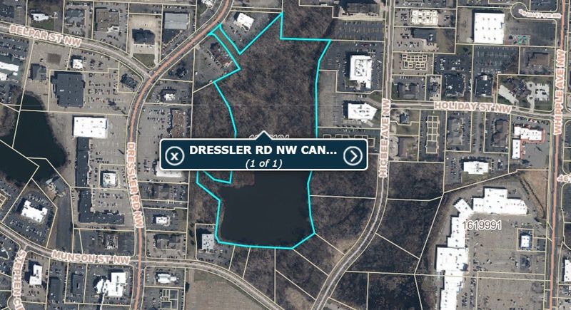 A 24-acre property, including a lake, is for sale in the heart of Belden Village.