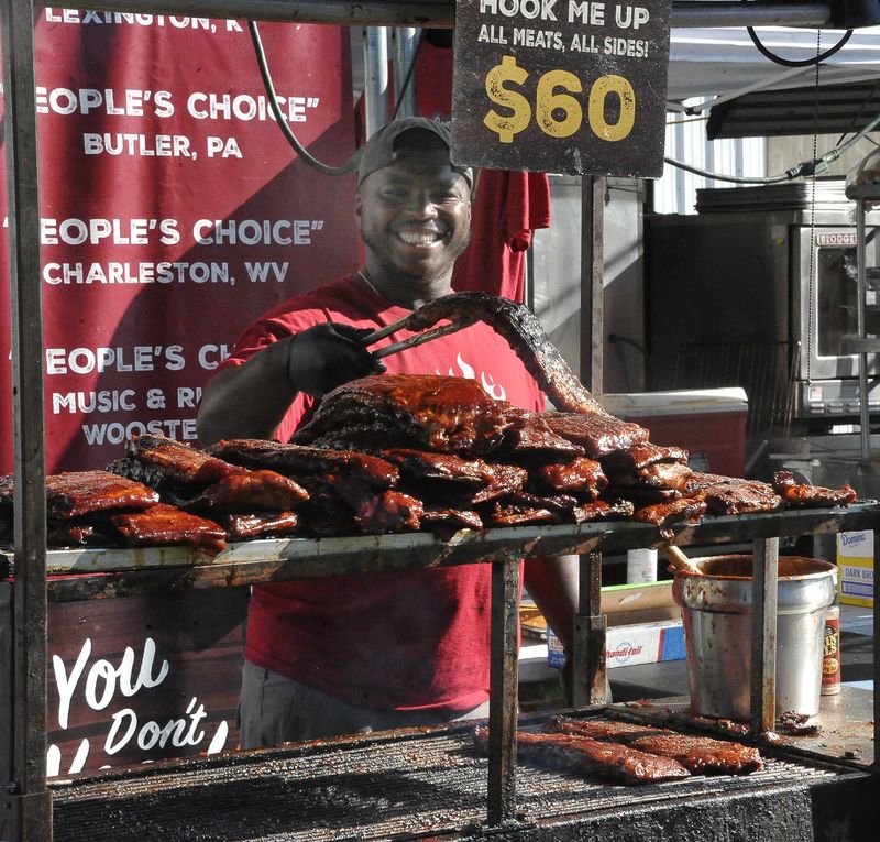 Petey Marshall of Off the Bone BBQ traveled all the way from Mobile. Alabama to be at the Music and Ribfest on May 29, 2026, at the Wayne County Fairgrounds.
