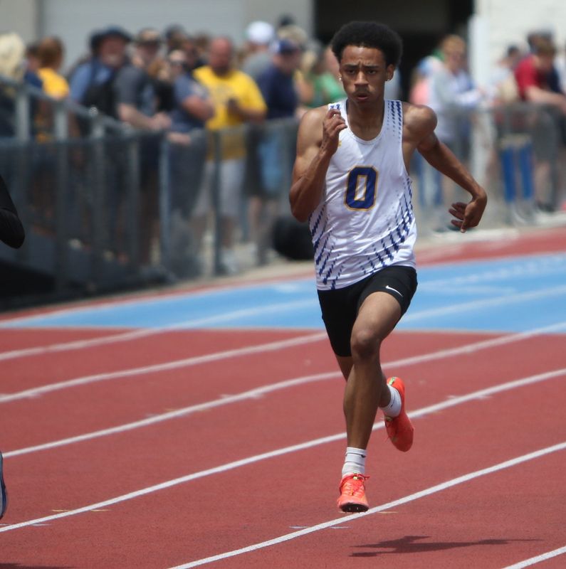 Ontario's Jermel Powell qualified for state in four events out of the Division III regional track and field championships on Saturday, May 30, 2026 at Piqua High School.
