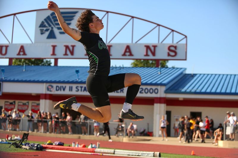 Clear Fork's Nash Evans competed in the first day of the Division III Regional Track and Field Championships on Thursday, May 28, 2026 at Piqua High School.