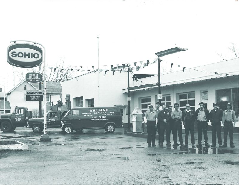 Williams Toyota Lift, which is celebrating its 80th anniversary, started in 1946 as a service shop and Sohio gas station in East Sparta.