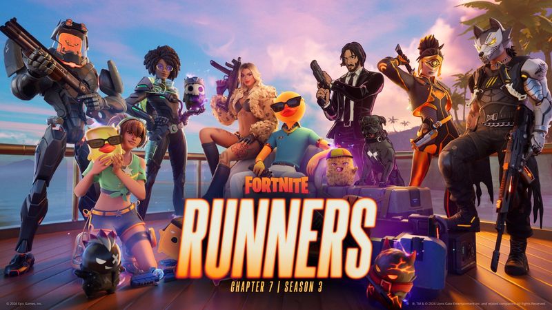 Preview art released by Fortnite for Chapter 7, Season 3 Runners that will drop on June 6.