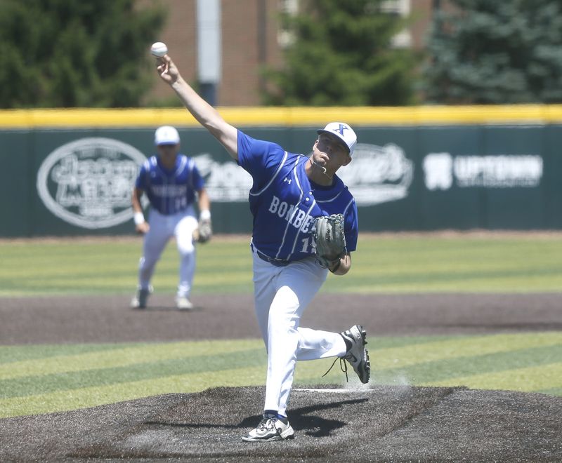 St. Xavier starter Jack Ryan rose to the occasion on the biggest of stages,throwing a no-hitter against rival Elder in the Bombers' 1-0 victory over the Panthers in the Division I Region 4 semifinals at Miami University June 3.  Ryan struck out nine.
