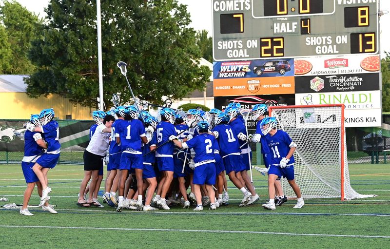 The St. Xavier Bombers punch their ticket to the lacrosse state championship in the OHSAA Division I boys state lacrosse semifinals, Mason, Ohio, June 3, 2026.