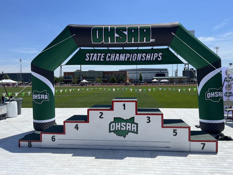 Events get underway at Day 1 of the OHSAA track and field championships Thursday, June 4, at Jesse Owens Memorial Stadium at Ohio State University in Columbus.