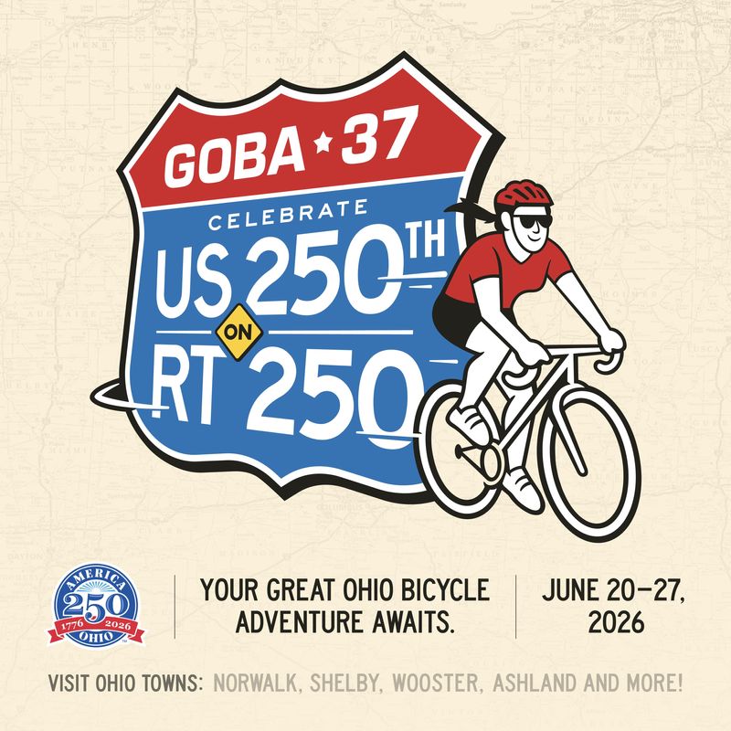 The Great Ohio Bicycle Adventure begins June 20 in Norwalk and, after seven days of riding about 400 miles through Richland, Ashland, Wayne and Huron counties, ends June 27.