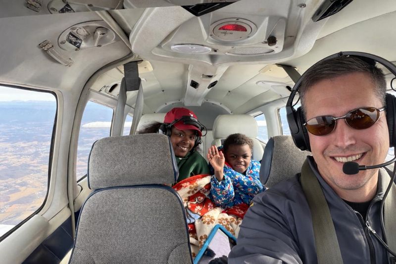 "The best part of the trip may have been his reaction after he got off the plane and saw the giant piles of snow," Josh Marsh said. "All this little guy wanted to do was act like a kid and play in the snow."