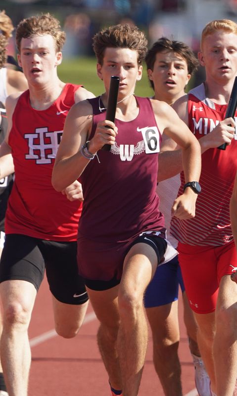 Woodridge competes in the D3 4x800 meter relay at the 2026 OHSAA State Track and Field Championships held at Jesse Owens Memorial Stadium in Columbus. Friday, June 5, 2026.