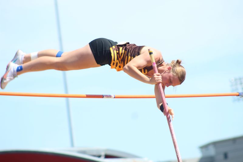 Waynedale's Anna Pittman makes this clearance over the bar in the Division IV pole vault. The OHSAA state track meet took place from June 4-7 in Columbus at Jesse Owens Memorial Stadium.