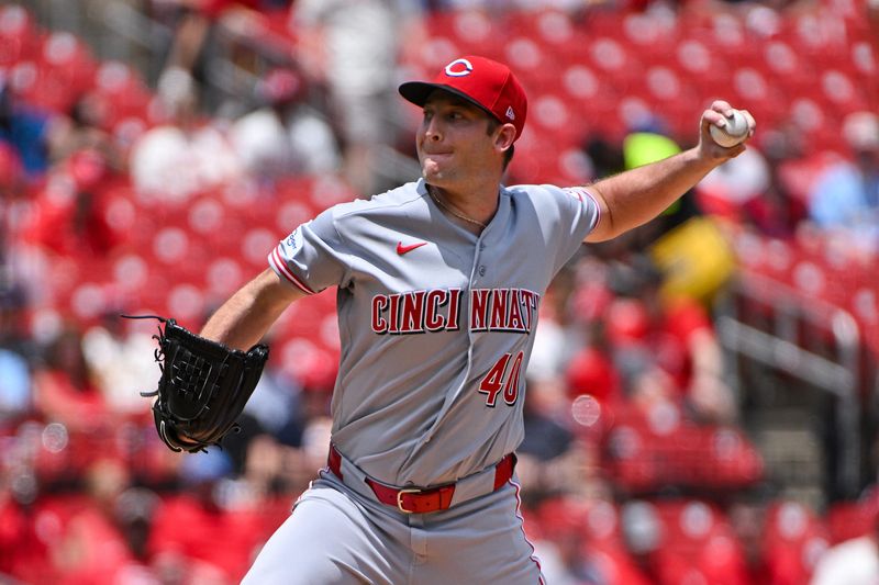 Reds starter Nick Lodolo pitched in and out of trouble all day against the Cardinals June 6. Lodolo ended up pitching five-plus innings, allowing four earned runs on nine hits and a walk while striking out three.