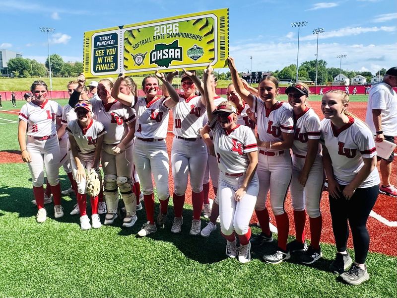 The Liberty Union softball team defeated South Range 8-1 in a Division V state semifinal at Akron's Firestone Stadium on June 6. The Lions will play for a state championship on Sunday, June 7.