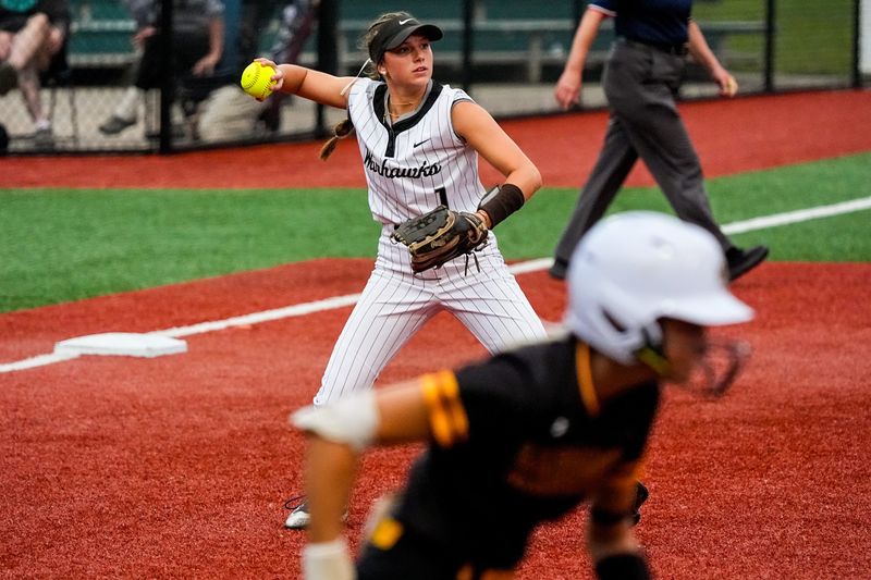 Westerville Central shortstop Hannah Pullins singled and scored on an error as part of a four-run third inning in the Division II state final against Kings Mills Kings.