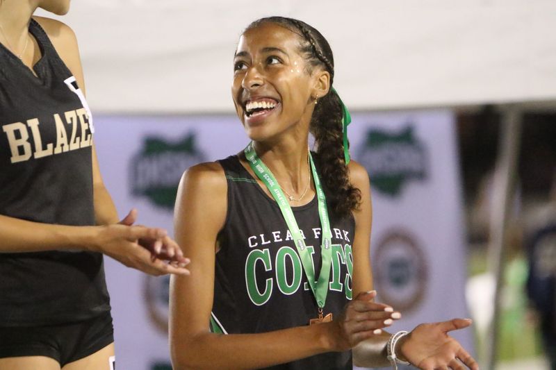 Clear Fork's Katrina Neal competes in the Division III Ohio High School Athletic Association Jesse Owens State Track and Field Championships on Saturday, June 6, 2026 at Jesse Owens Memorial Stadium on the campus of The Ohio State University.