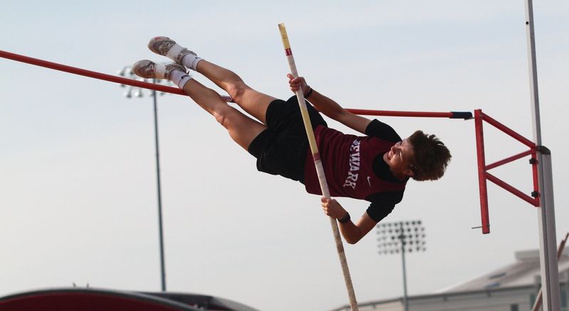 Newark's Emma Ray competes in the pole vault during the Division I state championships at Ohio State on June 7, 2026.