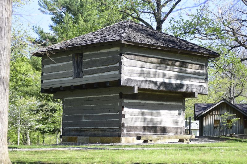 The Mansfield Blockhouse was built to protect settlers during the War of 1812.